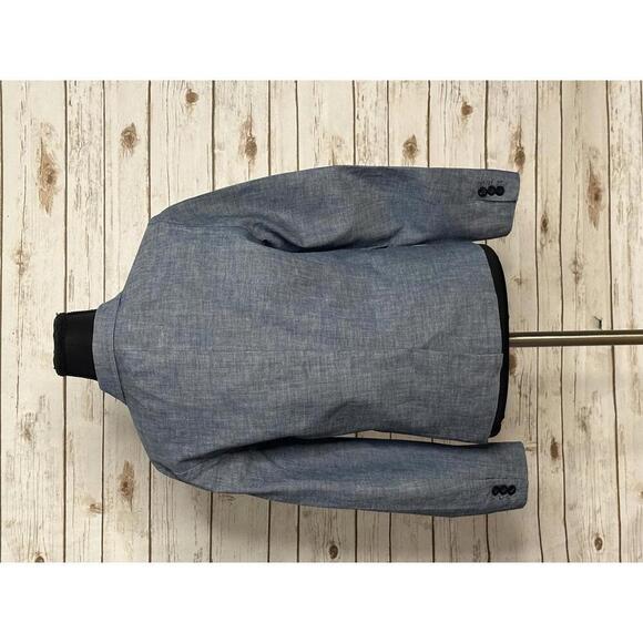 J. Crew classic preppy cotton chambray single-breasted 'Schoolboy' blazer Size 2 - Picture 7 of 10